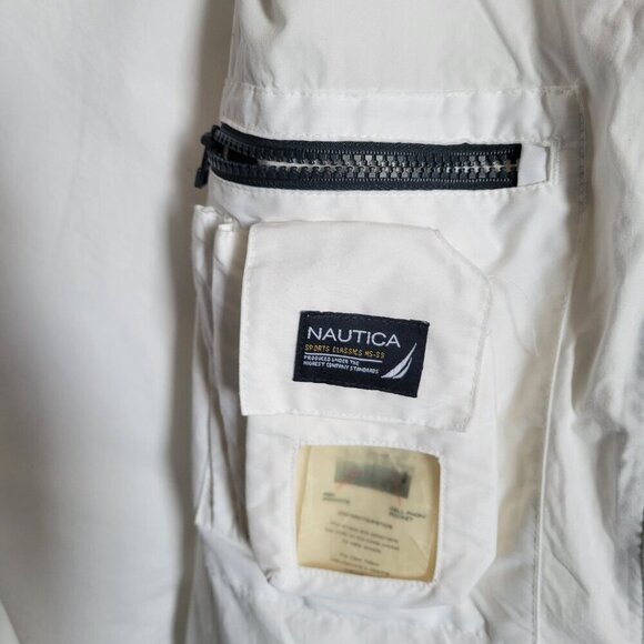 Nautica NS-83 White Zip-Up Vintage Jacket (Size: XXL) - Picture 3 of 16